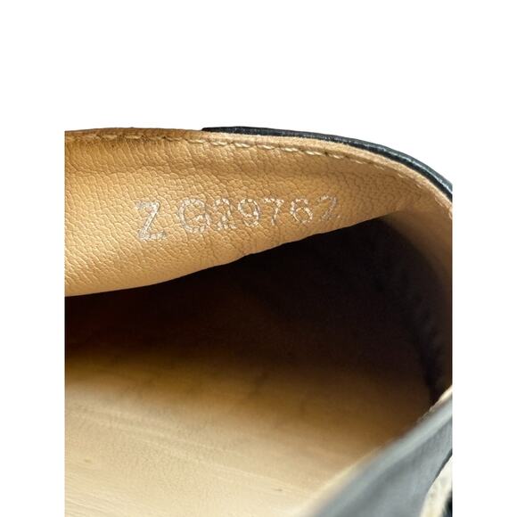 Chanel Black Leather Interlocking CC Logo Espadrilles Flats Size EU 39 - Picture 14 of 14